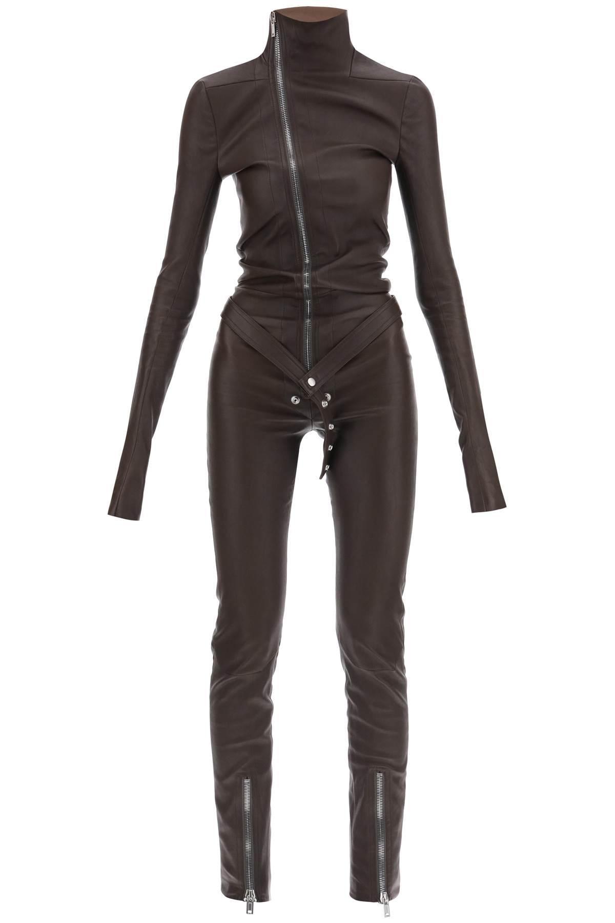 トップス rick owens jumpsuit Rick Owens Jumpsuit in Leder in Schwarz | Lyst AT