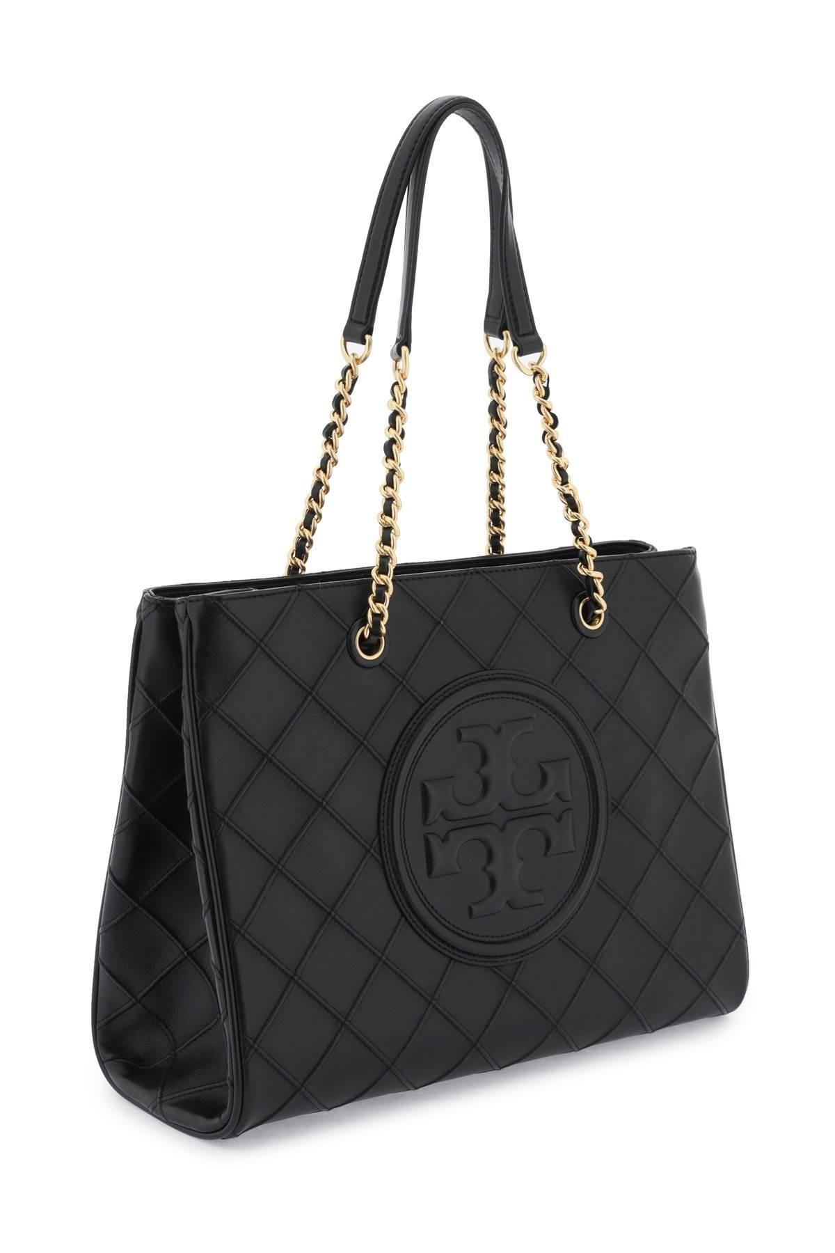 Fleming Tote Bag/ブラック/トートバッグ/トリーバーチ Tory Burch Fleming Tote Bag in Black | Lyst