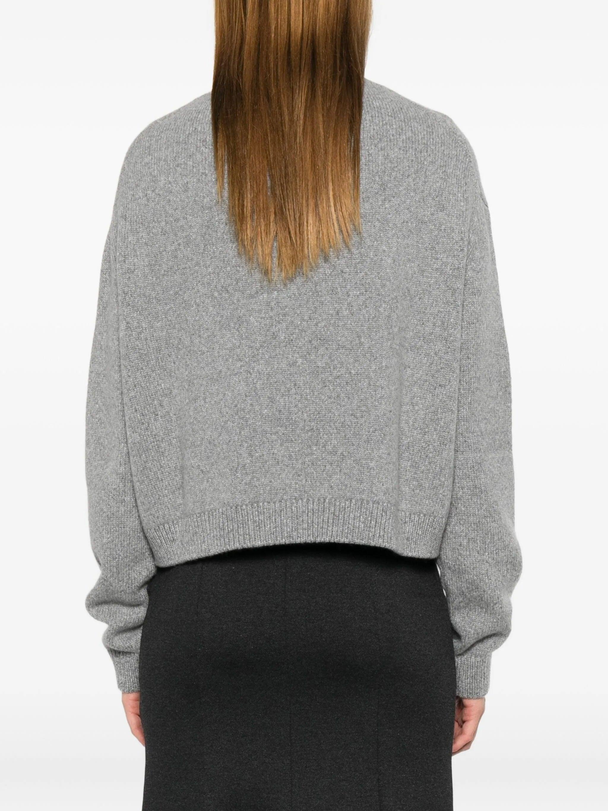 Pull 100% Cachemire Khaite Maddox Gris Fumé - Taille XS - Neuf Sans étiquettes