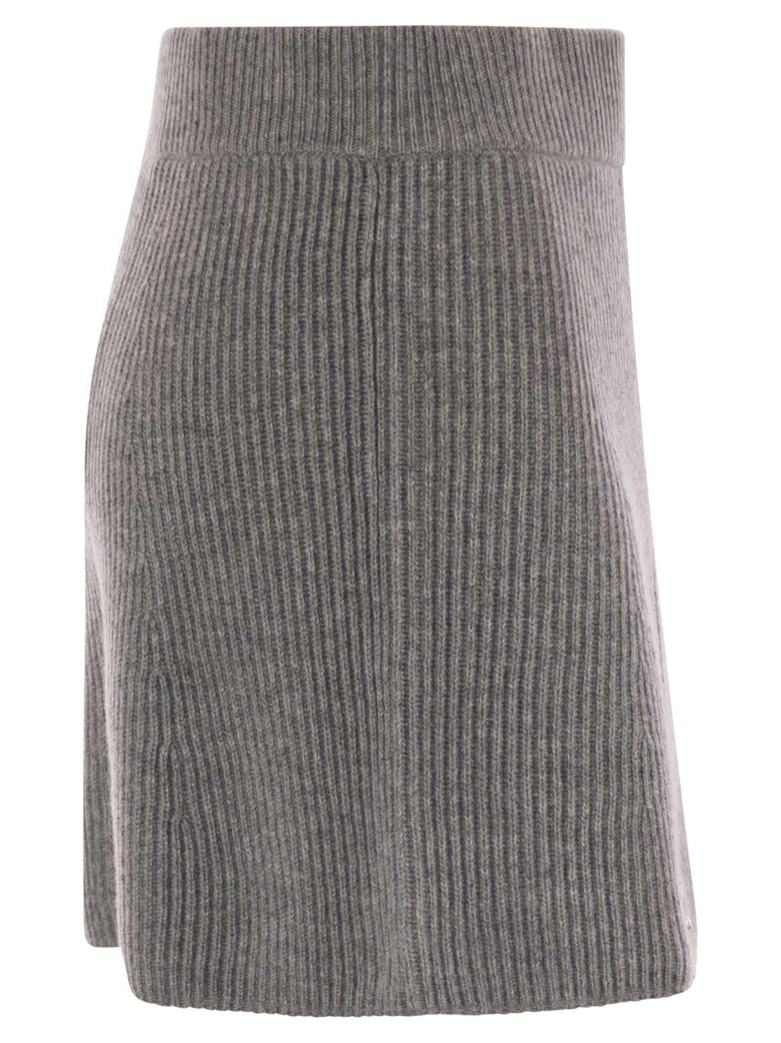 スカート SPORTMAX Ivory Wool Blend Earry1 Mini Skirt Sportmax Ivory wool blend Earry1 mini skirt