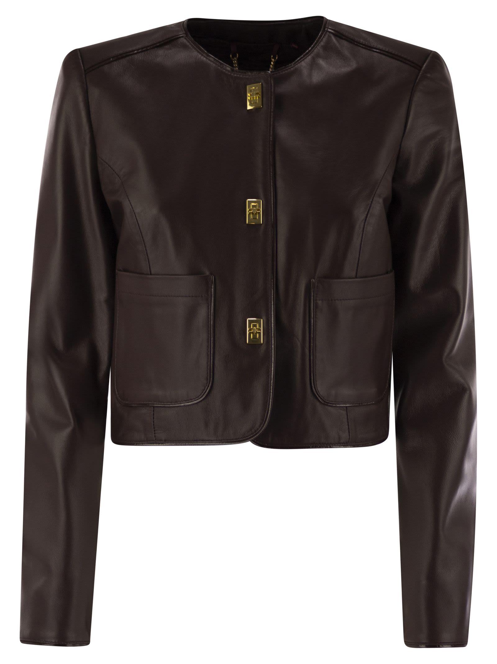 Elisabetta Franchi Leather jackets for Women | Online Sale
