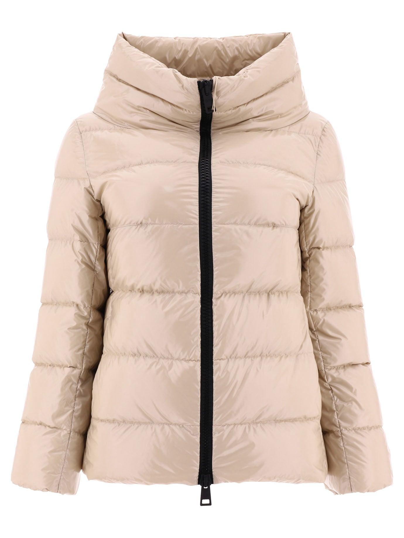 Herno "gloss" Down Jacket in Natural | Lyst