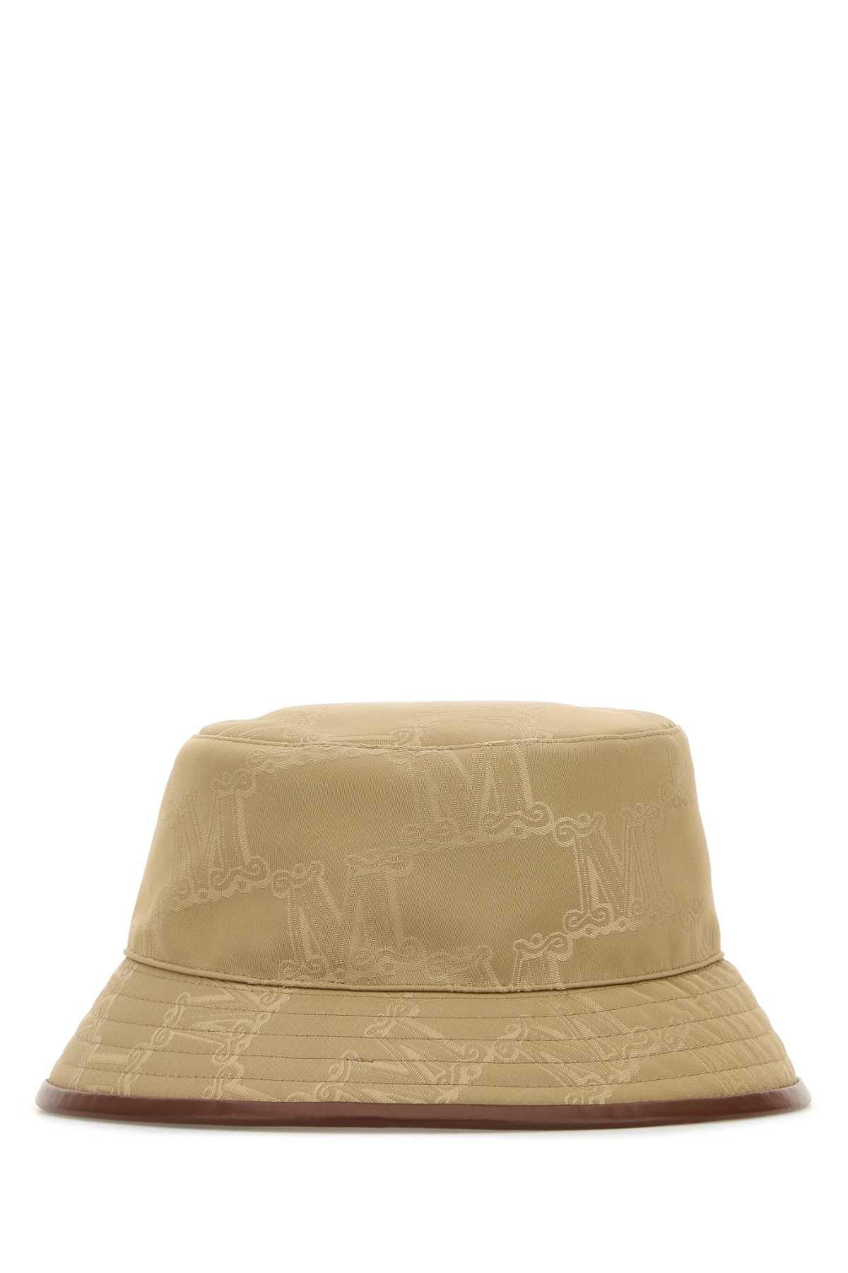 ハット Max Mara Embroidered Polyester Tessa Bucket Hat Max Mara Embroidered Polyester Tessa Bucket Hat in Natural