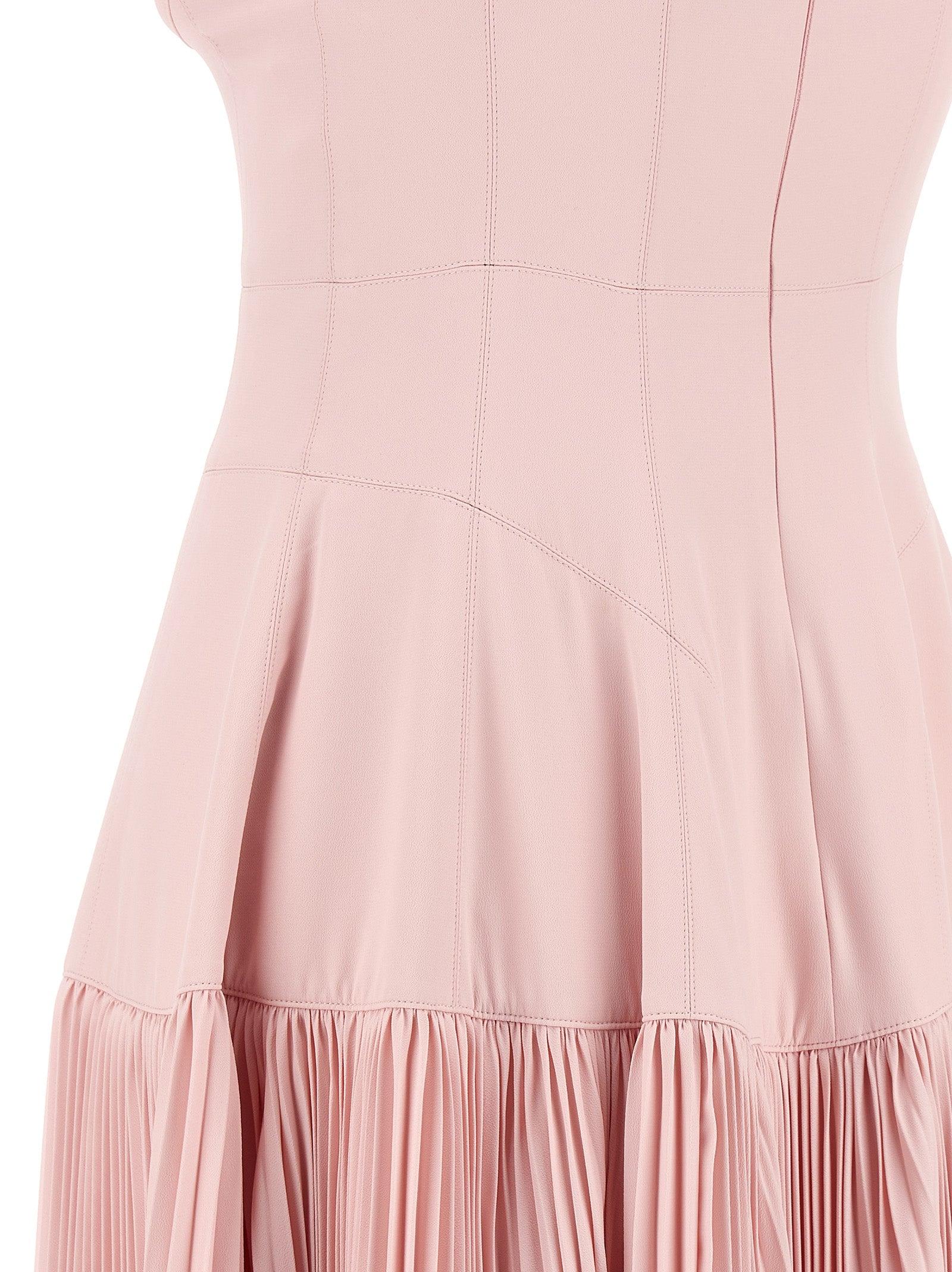 スカート GIOVANNI BEDIN Long pleated dress Pink Giovanni bedin Long Pleated Dress in Pink | Lyst