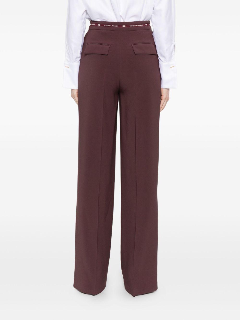 パンツ Elisabetta Franchi Wide-Leg Trousers With High Waist Elisabetta Franchi Wide-leg and palazzo pants for Women