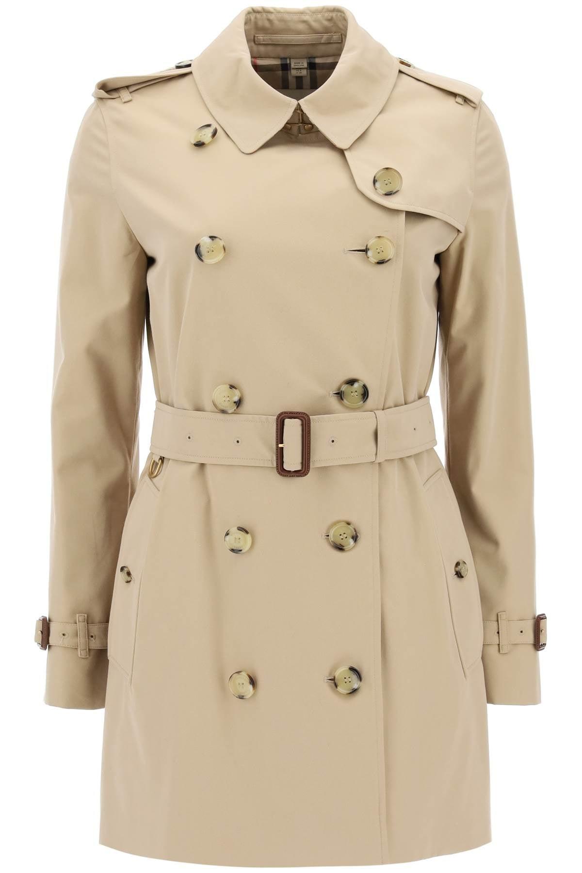 Trench Heritage Kensington Corto di Burberry in Neutro Lyst