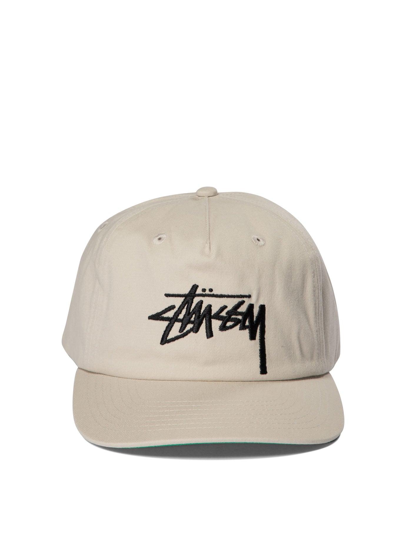 Stussy Mid-Depth Big Stock Snapback Hats in Natural for Men Stussy Mid-Depth Big Stock Snapback Hats in Natural for Men