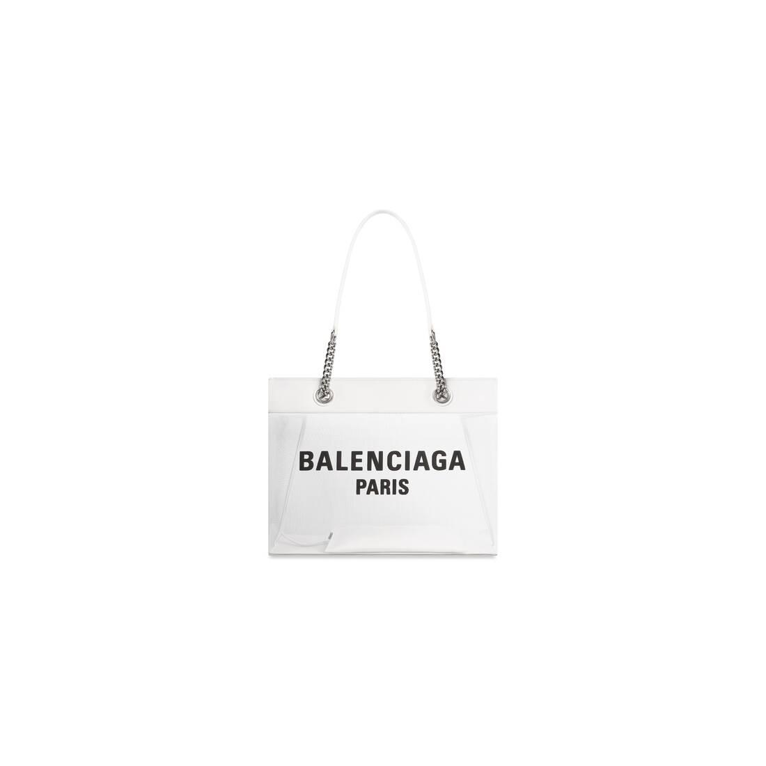 Balenciaga Duty Free Medium Tote Bag in White | Lyst