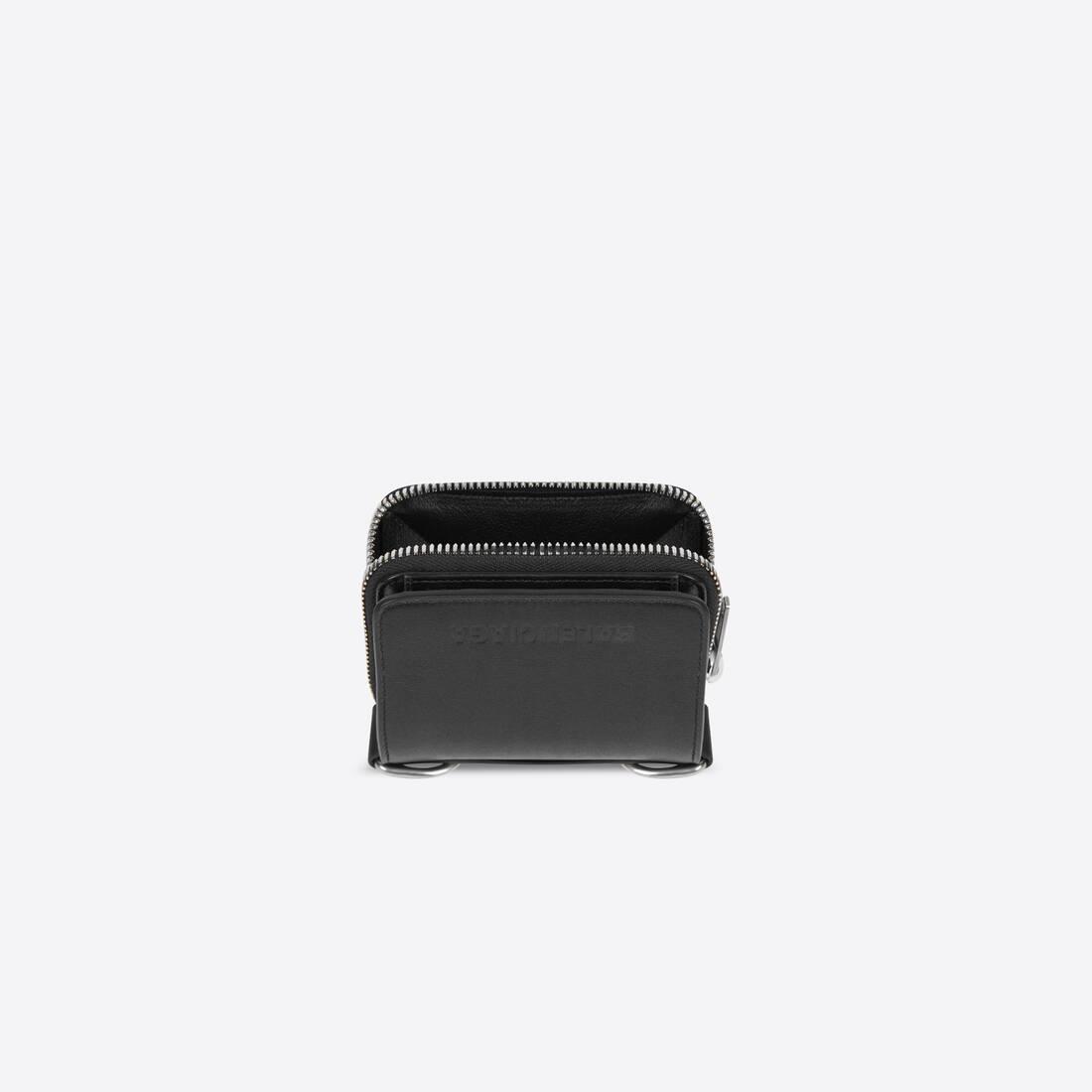 Balenciaga Bondage Bifolded Compact Wallet With Chain in Black for Men |  Lyst