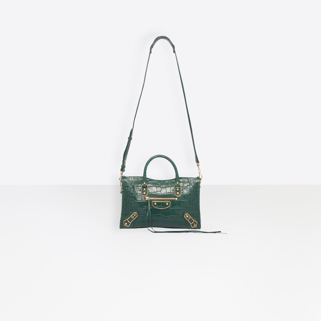 balenciaga mini city croco