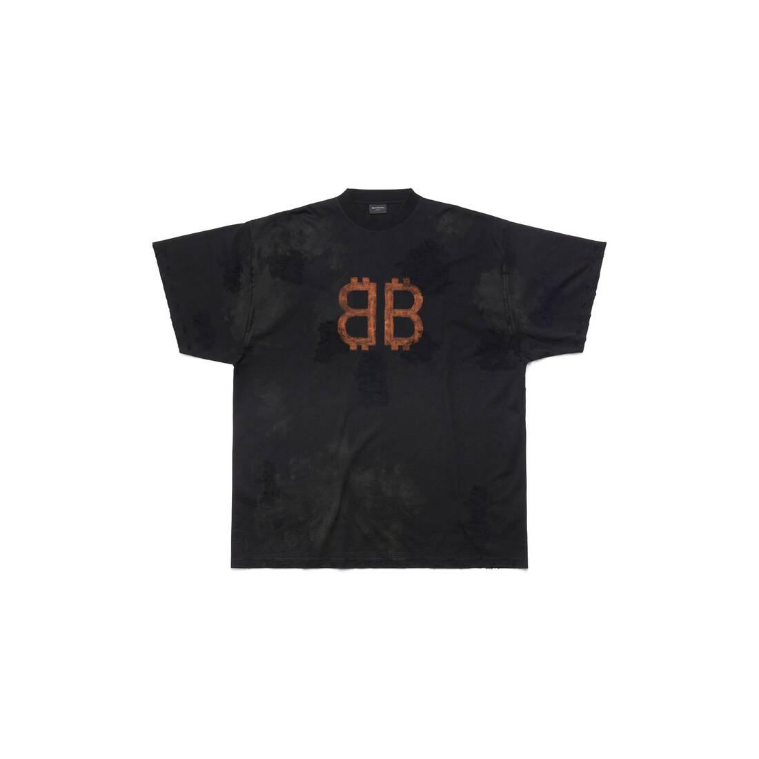 Balenciaga Crypto T-shirt Oversized in Black | Lyst
