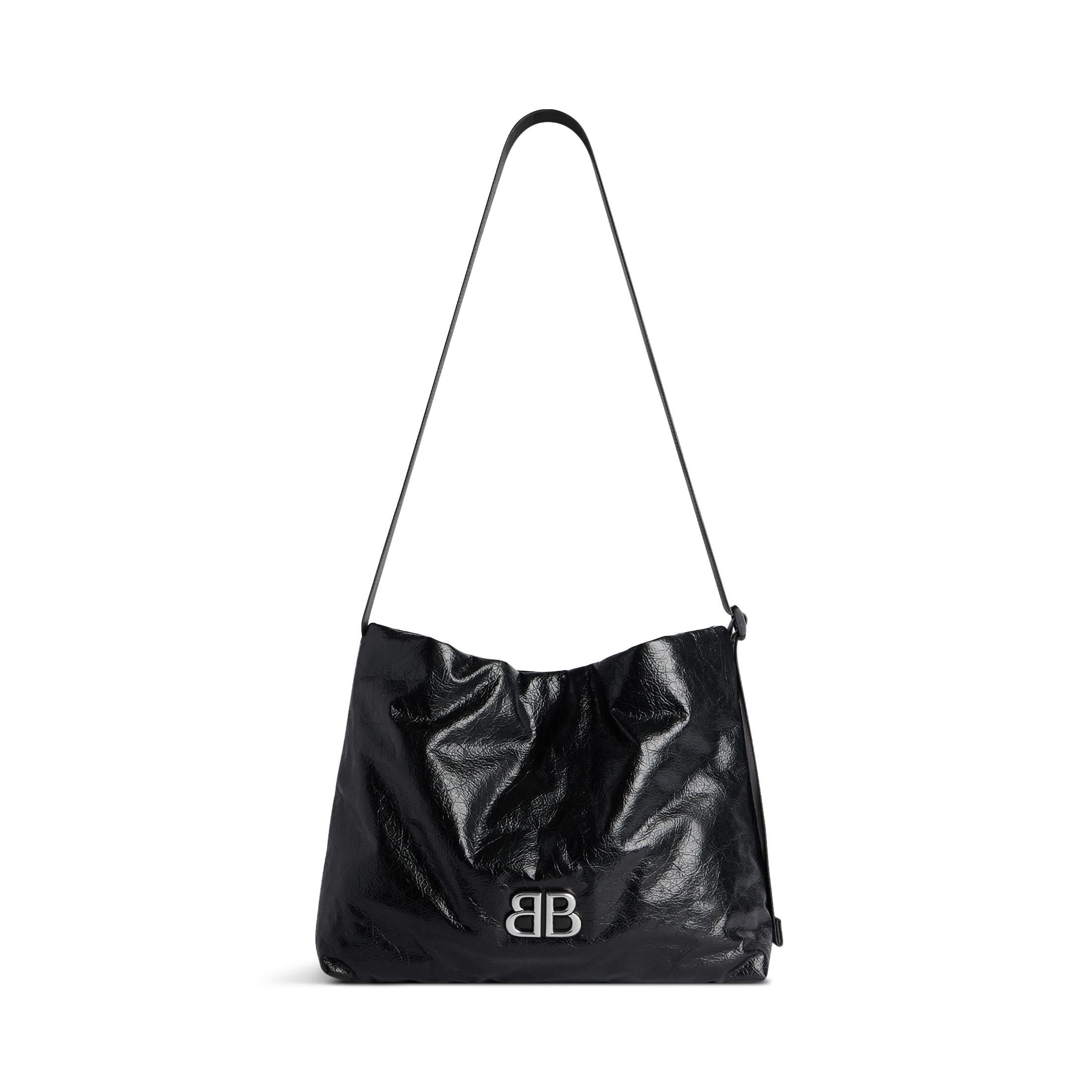 ショルダーバッグ・ポシェット BALENCIAGA Black Leather Small Monaco Crossbody Bag 0400021318712_BLACK?wid=600&