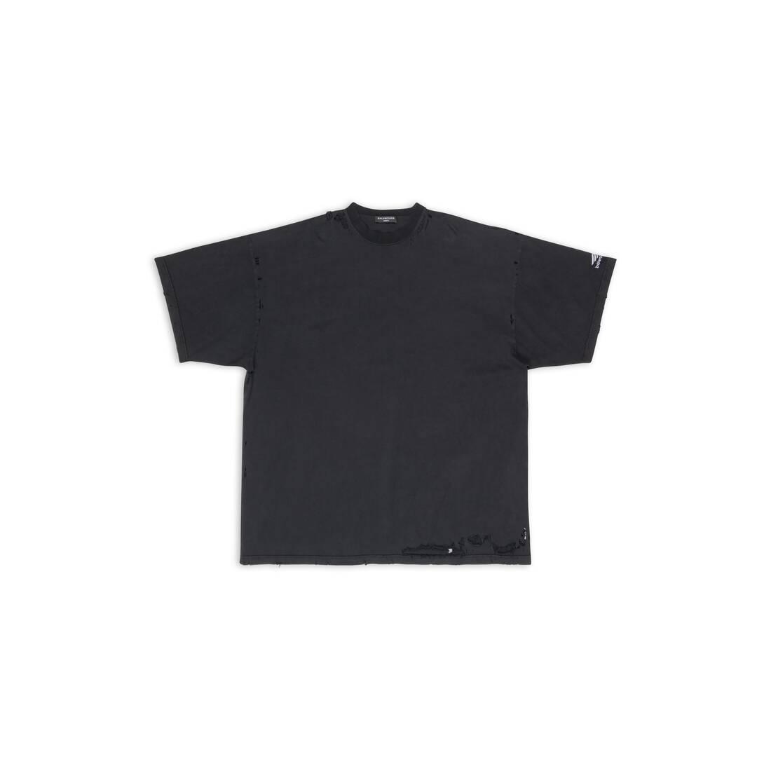 Balenciaga Skater T-Shirt Oversized - Black - Unisex - 2 - Cotton
