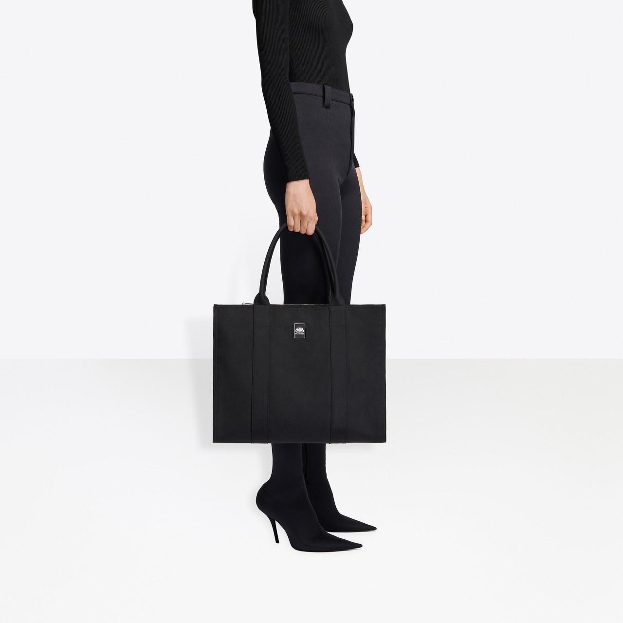 Balenciaga Synthetic Trade East-west Nylon Tote in Black | Lyst