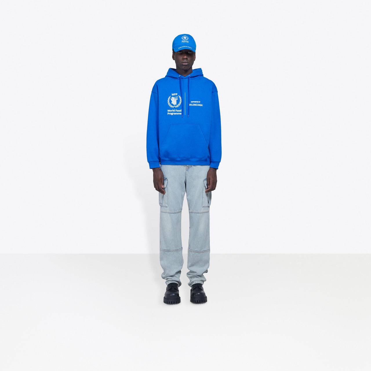 balenciaga wfp hoodie blue