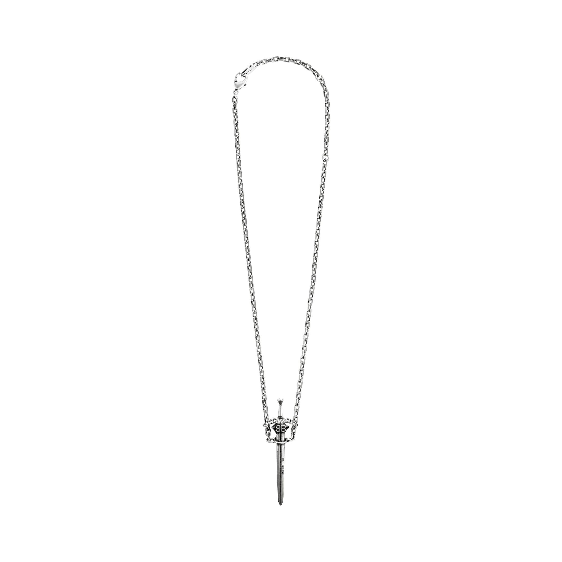Balenciaga Goth Sword Necklace in Metallic | Lyst Balenciaga Goth Sword Necklace in Metallic | Lyst