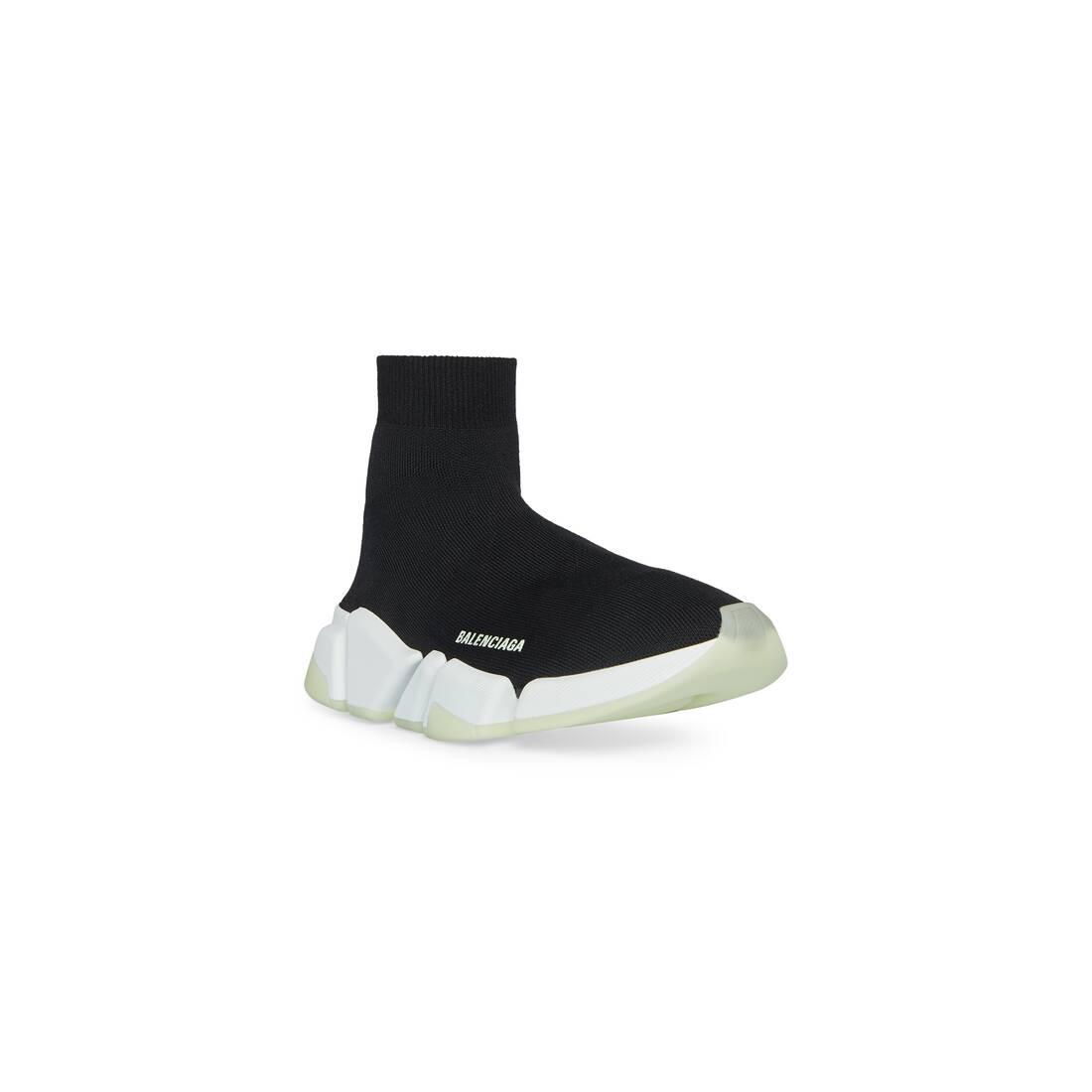 Balenciaga Synthetic Speed 2.0 Recycled Knit Sneaker Glow In The Dark in  Black | Lyst