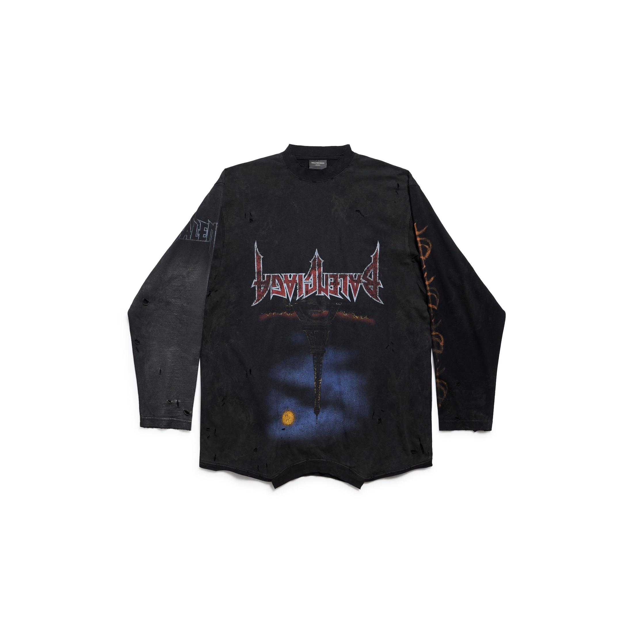BALENCIAGA PARIS MOON UPSIDE DOWN シャツ 0400020278104_BLACKFADED?wid=
