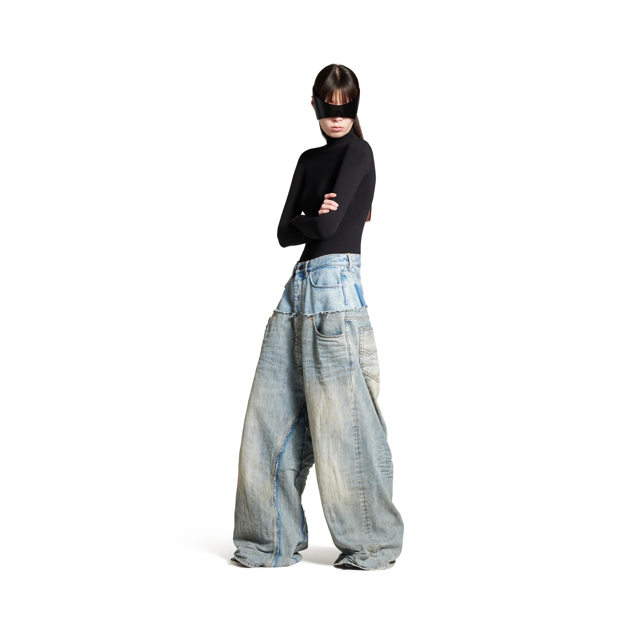 balenciaga-Blue-Cut-up-baggy-