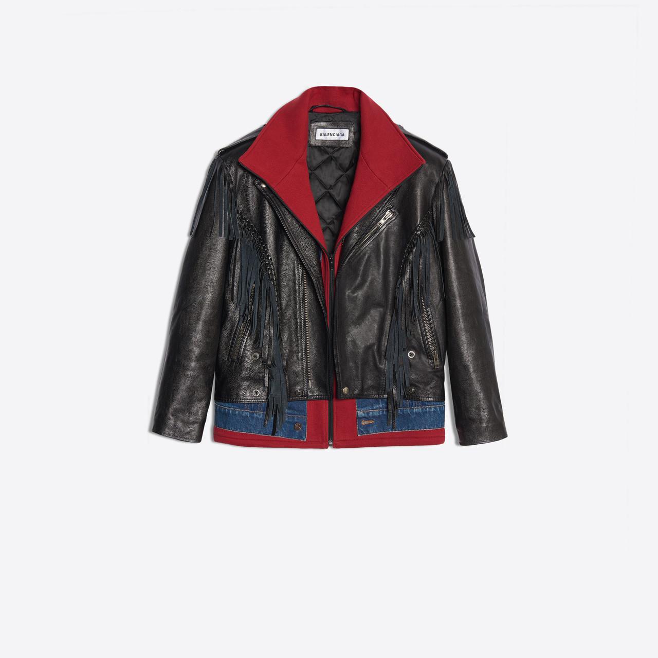 layered fringe jacket