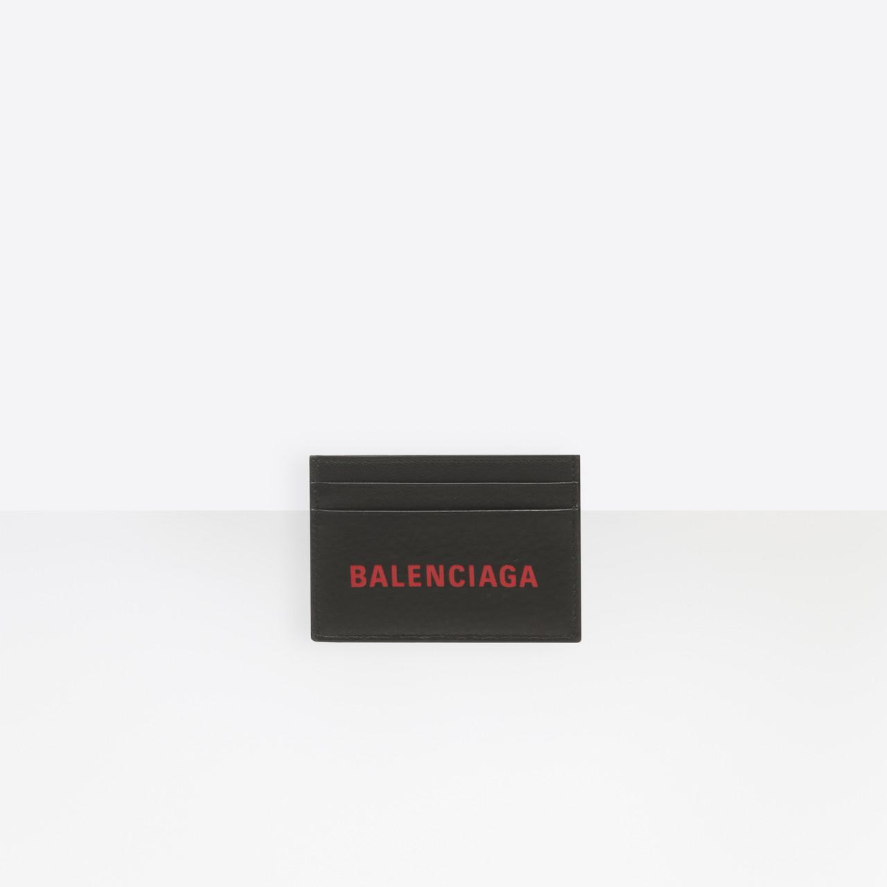 Balenciaga Leather Everyday Multi Card Holder in Black/ Red (Black) for Men  - Lyst