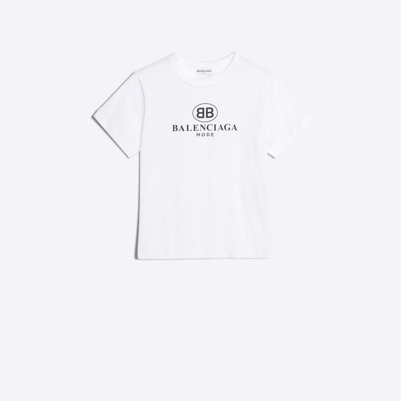 Balenciaga Cotton Bb Mode T-shirt in White for Men - Lyst
