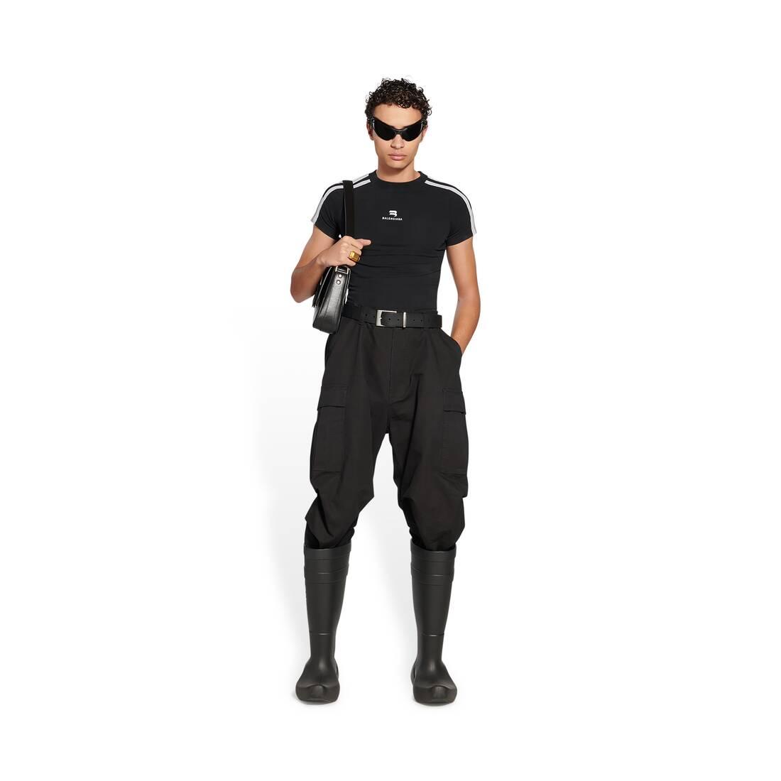 Balenciaga Sporty B Shrunk T-shirt in Black | Lyst Australia