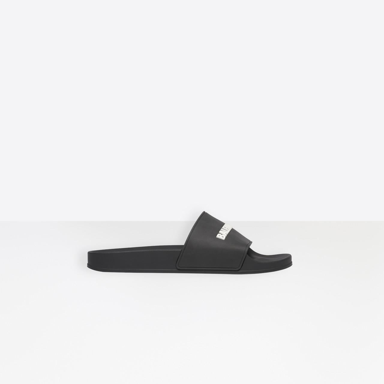 balenciaga slides all black