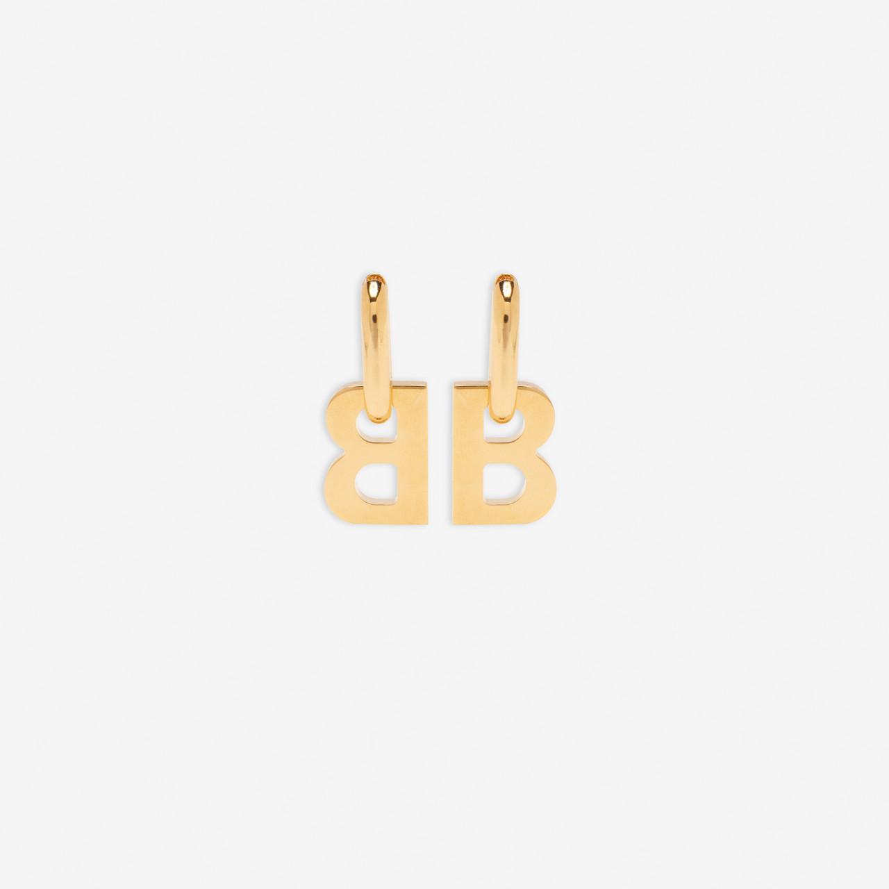 Balenciaga B Chain Xl Earrings in Gold (Metallic) - Lyst