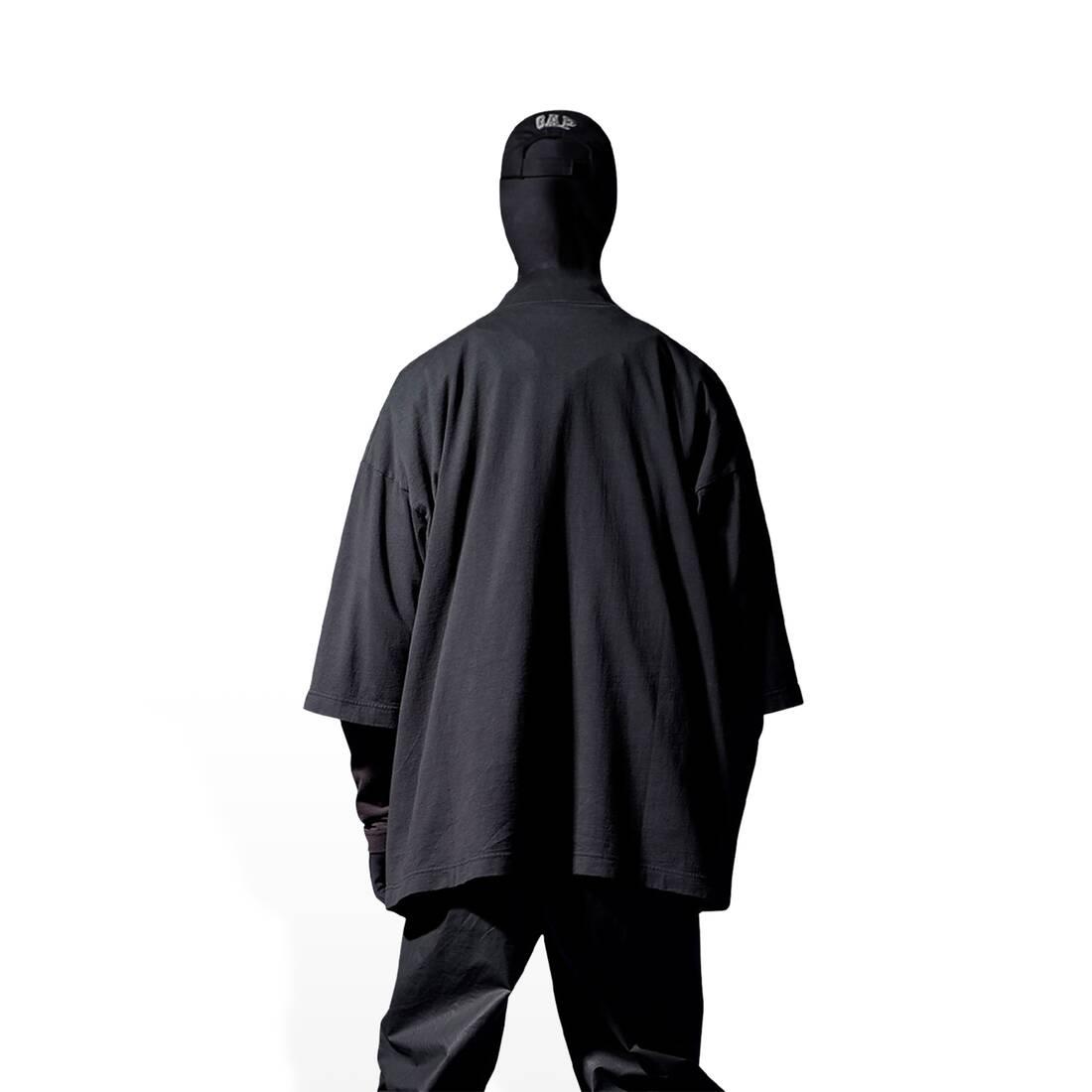 Balenciaga Yeezy Gap Engineered By Logo 3/4 Sleeve Tee in Black | Lyst