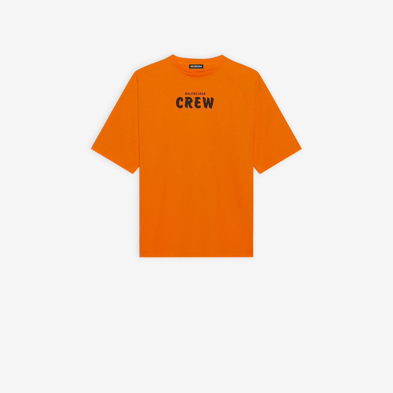 Balenciaga Crew Large Fit T-shirt in Orange/Black (Orange) for Men - Lyst