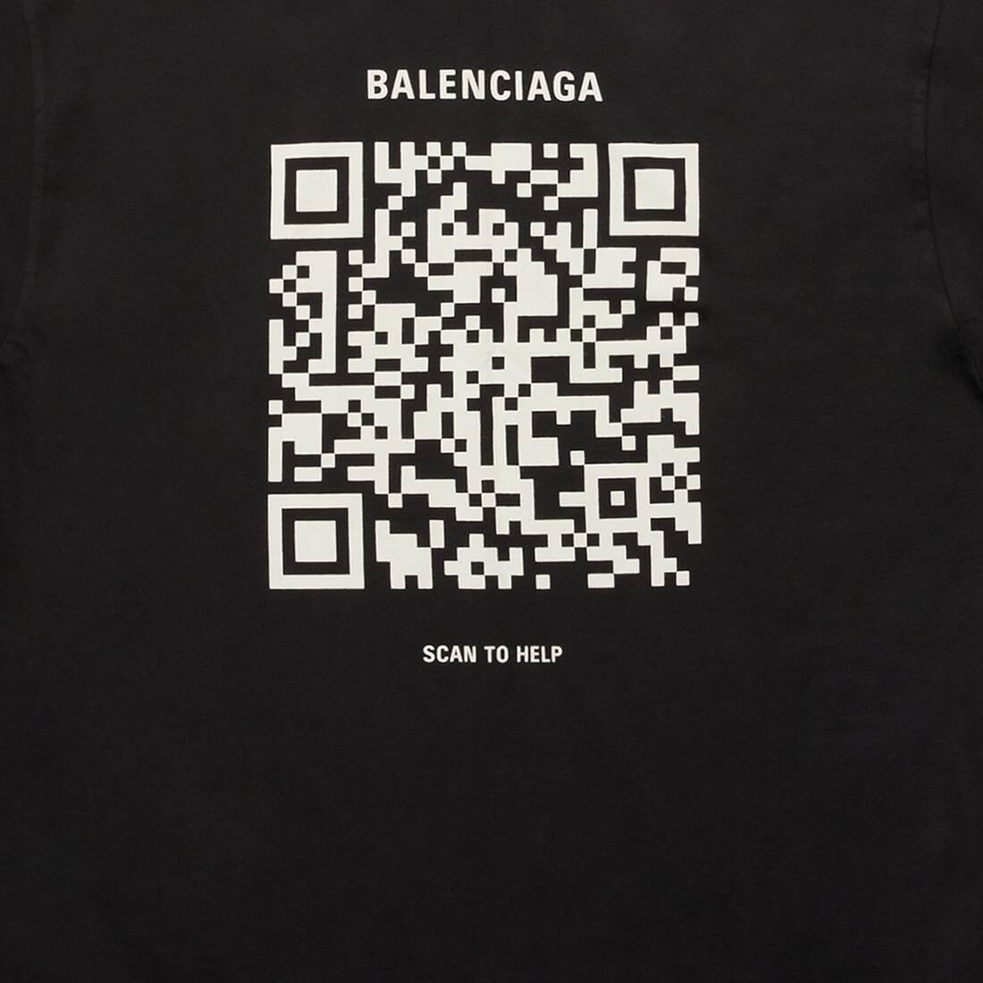 Balenciaga Support Ukraine Long Sleeve T-shirt Medium Fit Black | Lyst