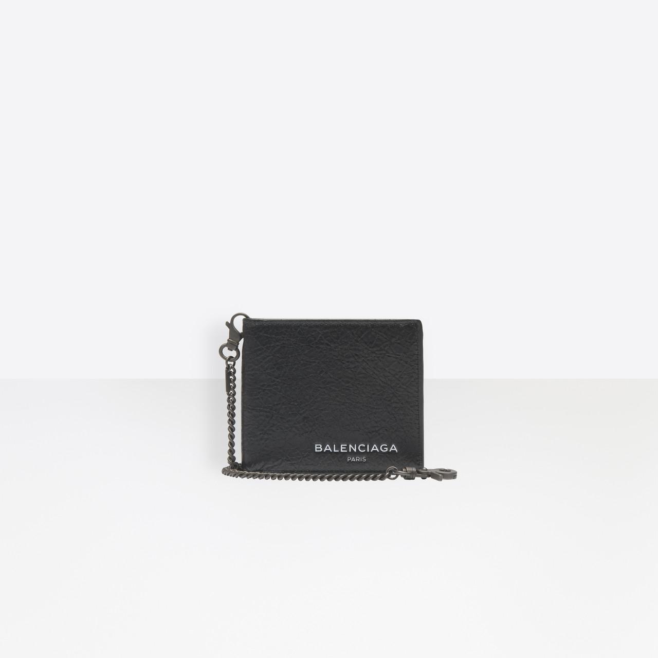 balenciaga wallet chain