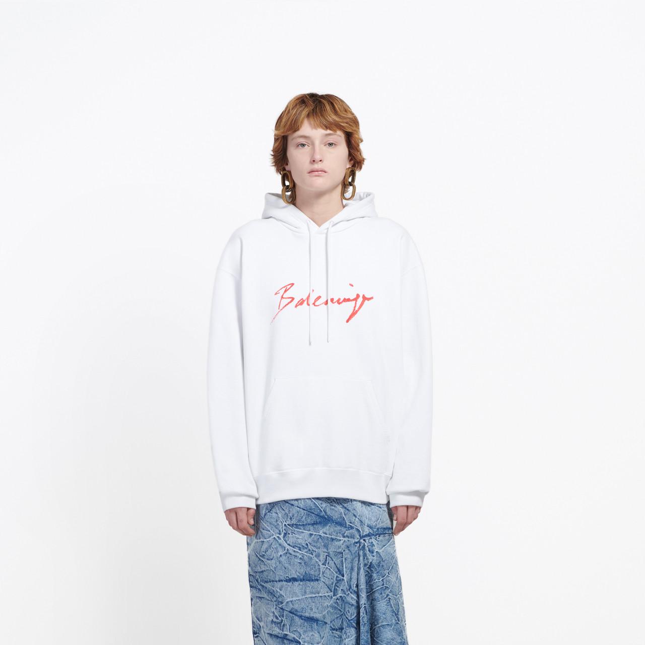 balenciaga script hoodie