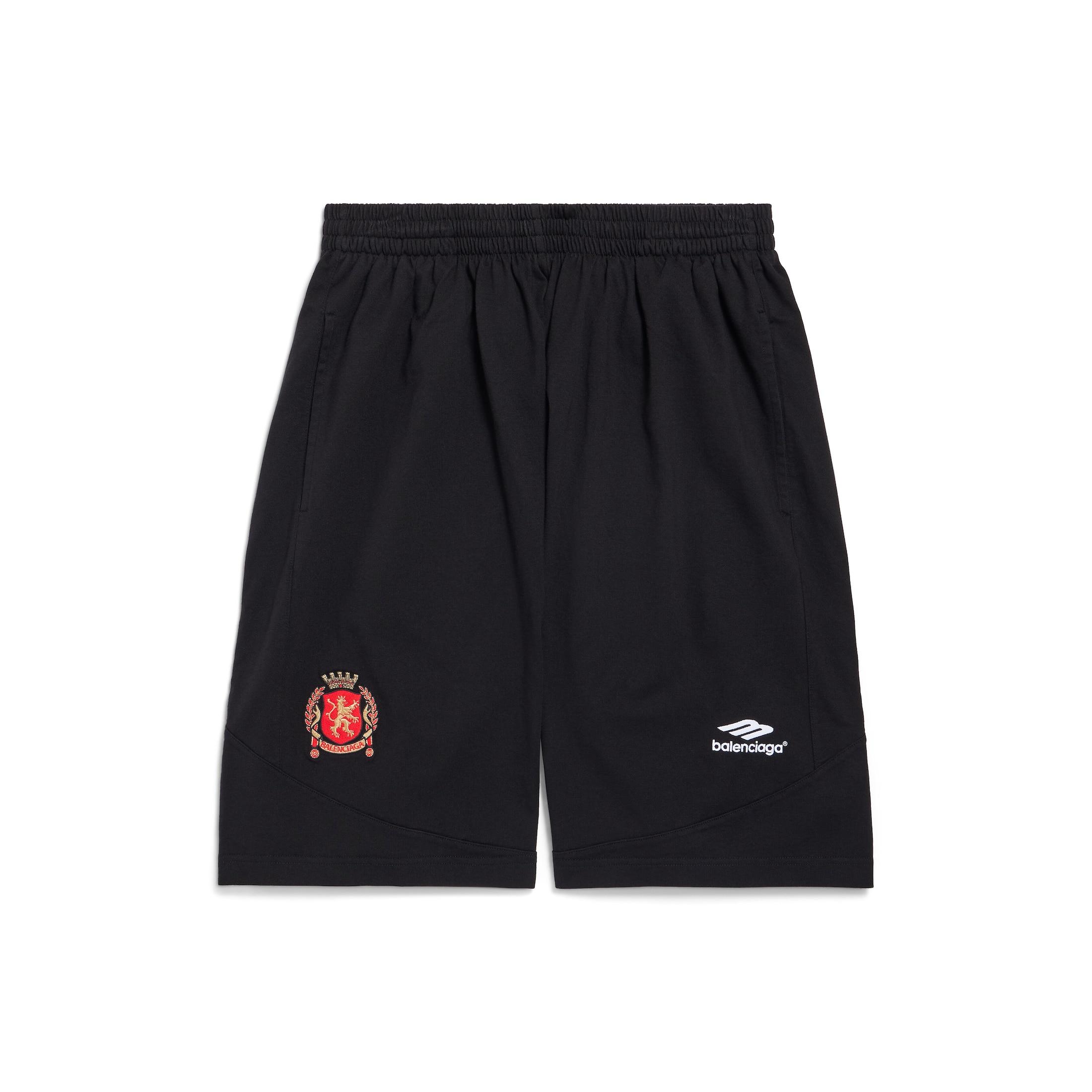Balenciaga Soccer Baggy Shorts in Black for Men | Lyst