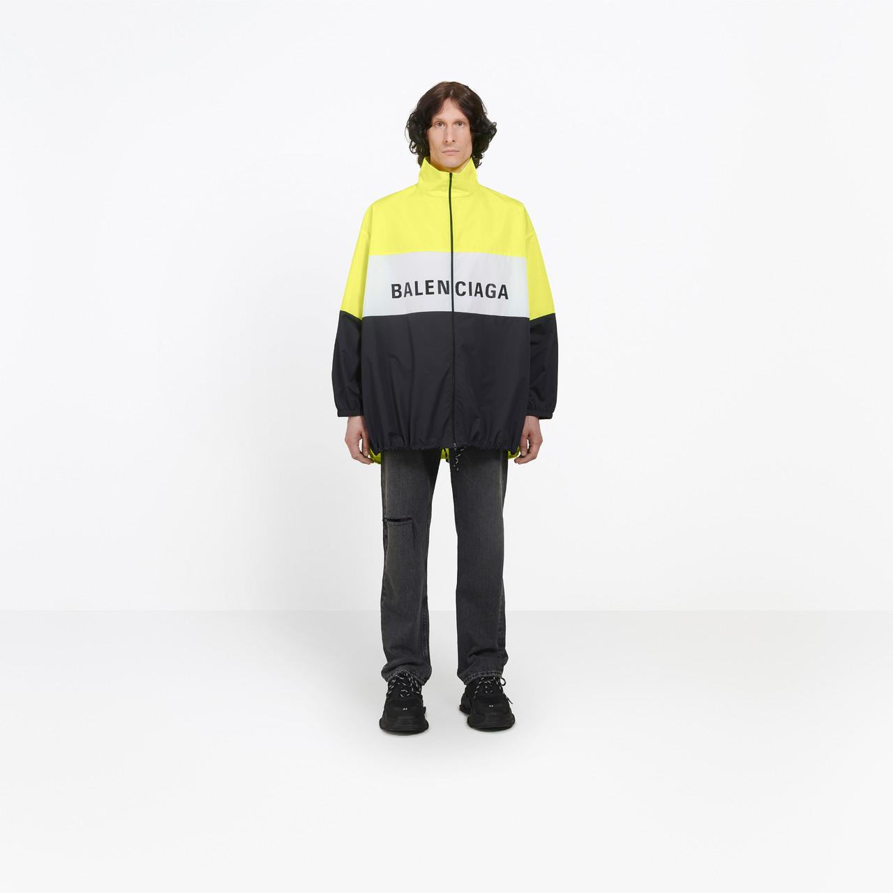 balenciaga tracksuit nylon jacket logo