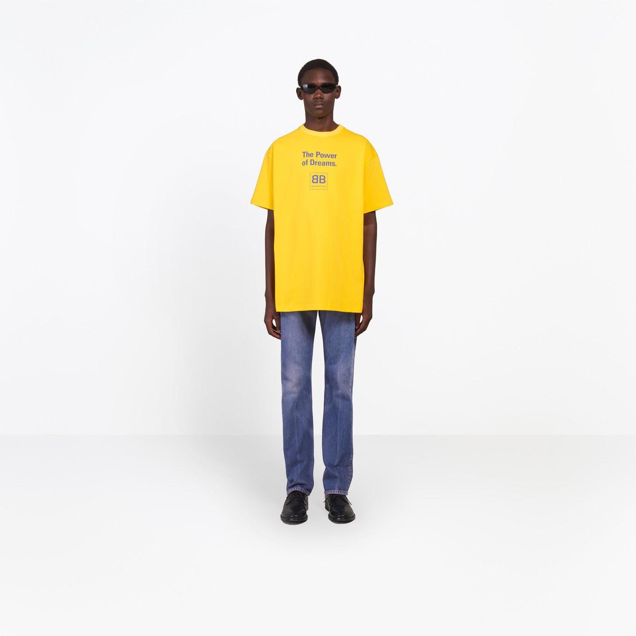Balenciaga Cotton The Power Of Dreams T-shirt in Yellow for Men - Lyst