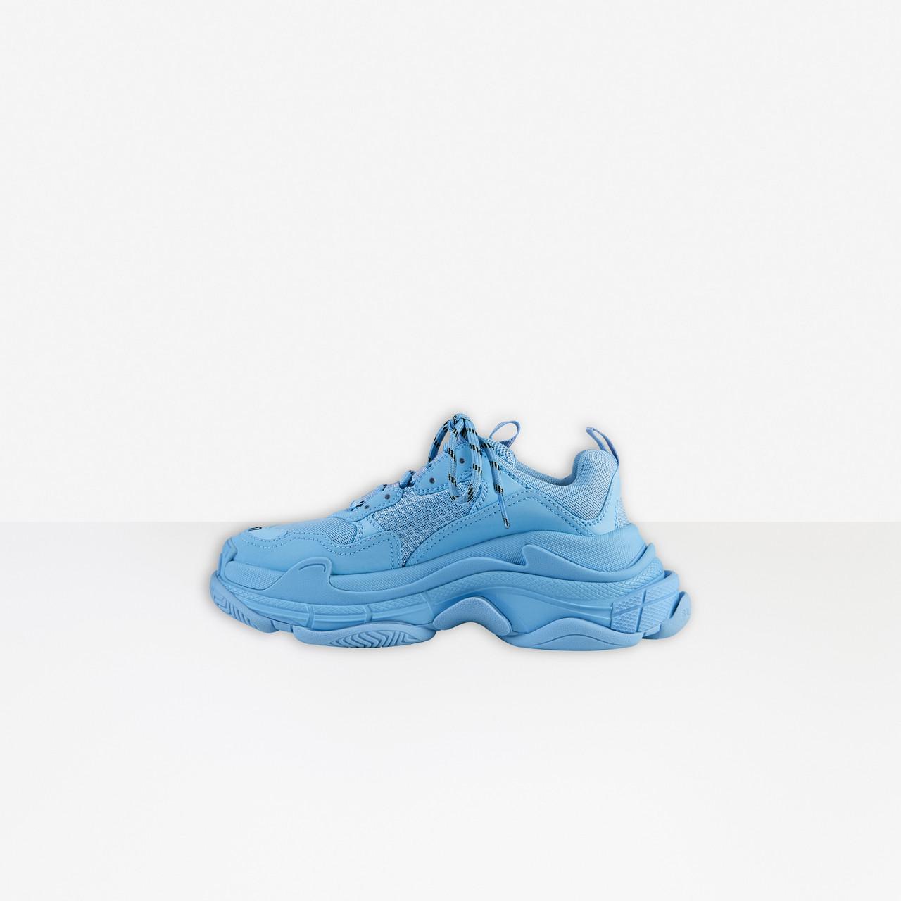 Balenciaga Synthetic Triple S Sneaker in Light Blue (Blue) - Save 45% - Lyst