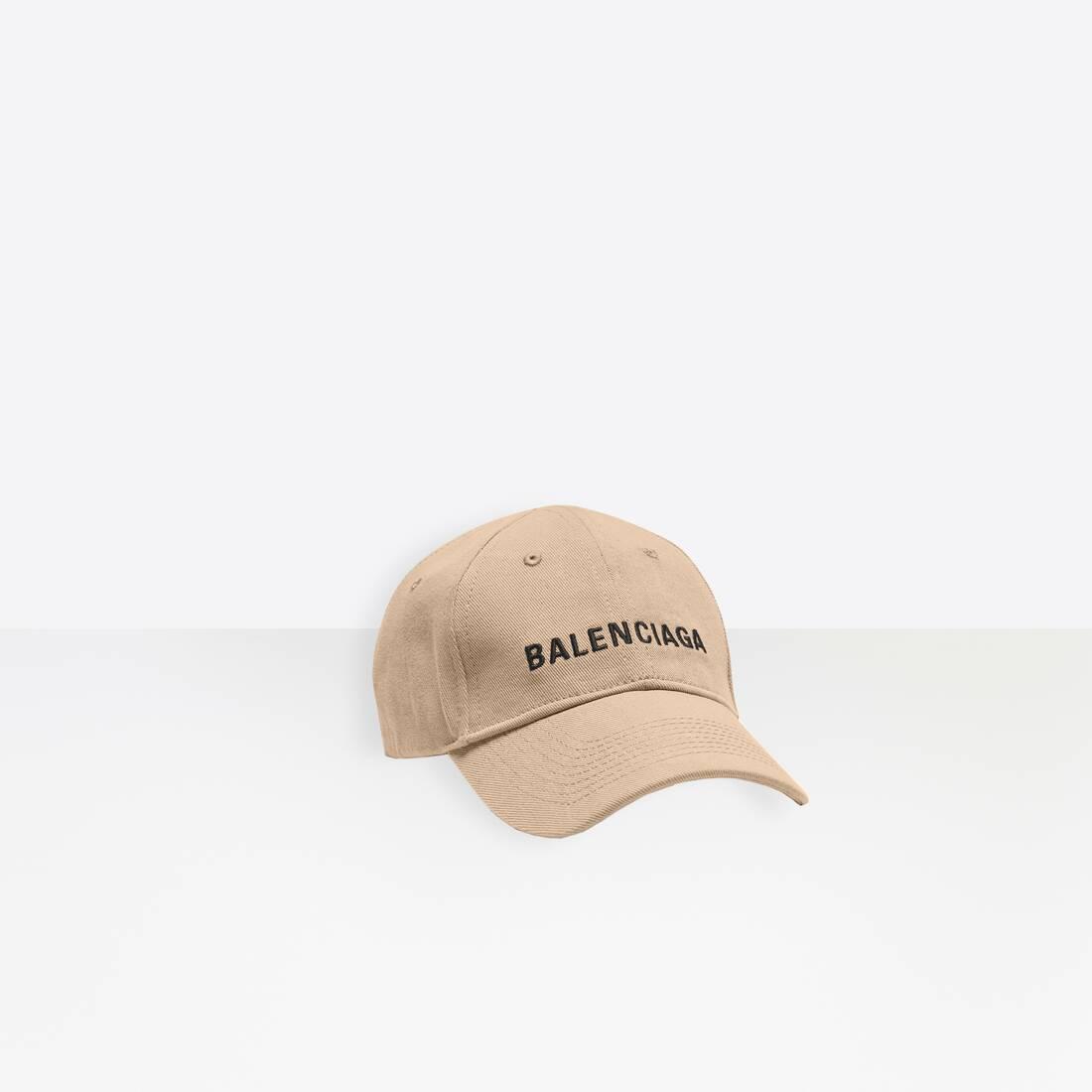 Berretto Logo Beige da Uomo di Balenciaga in Neutro | Lyst