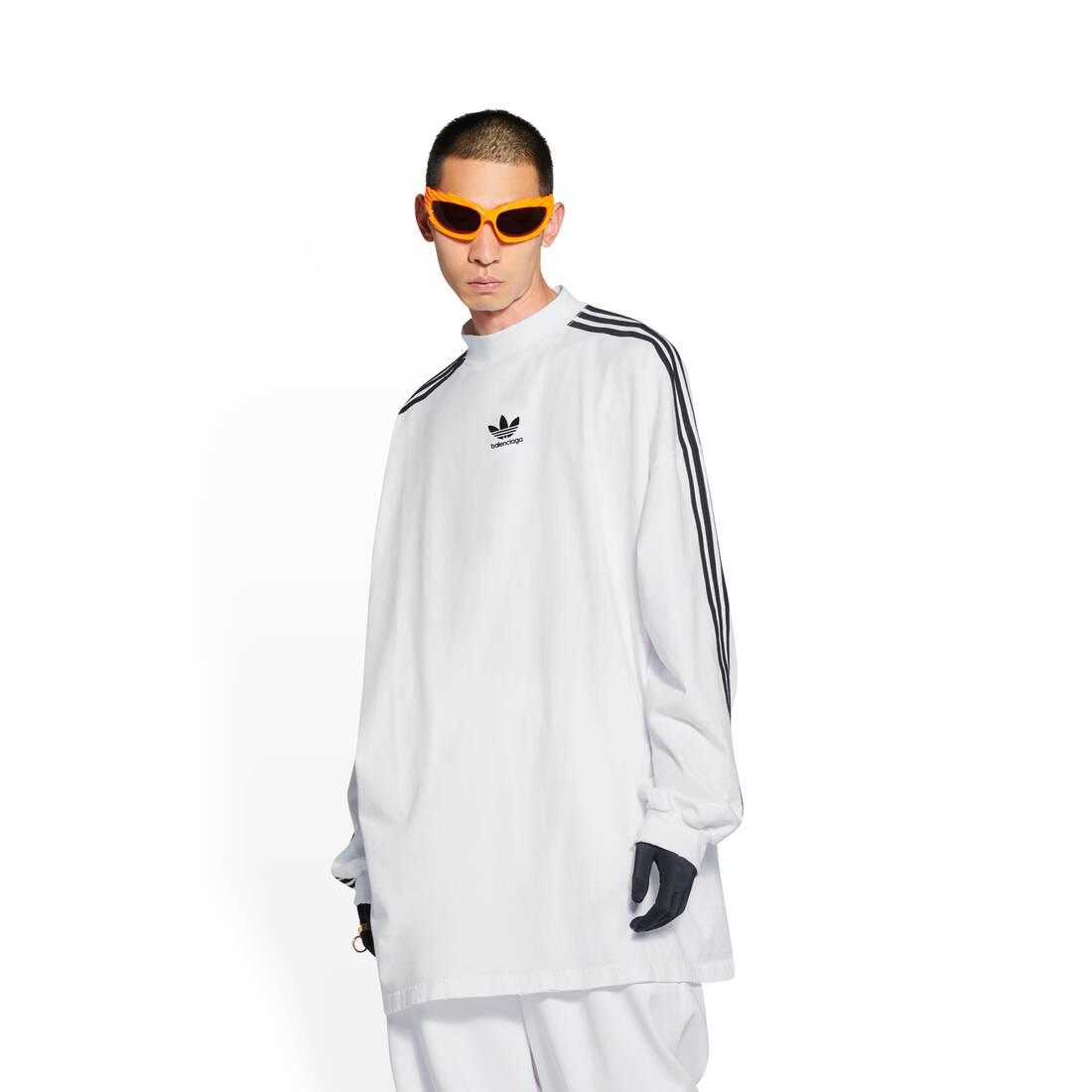 Balenciaga / Adidas Long Sleeve T-shirt Oversized in White | Lyst