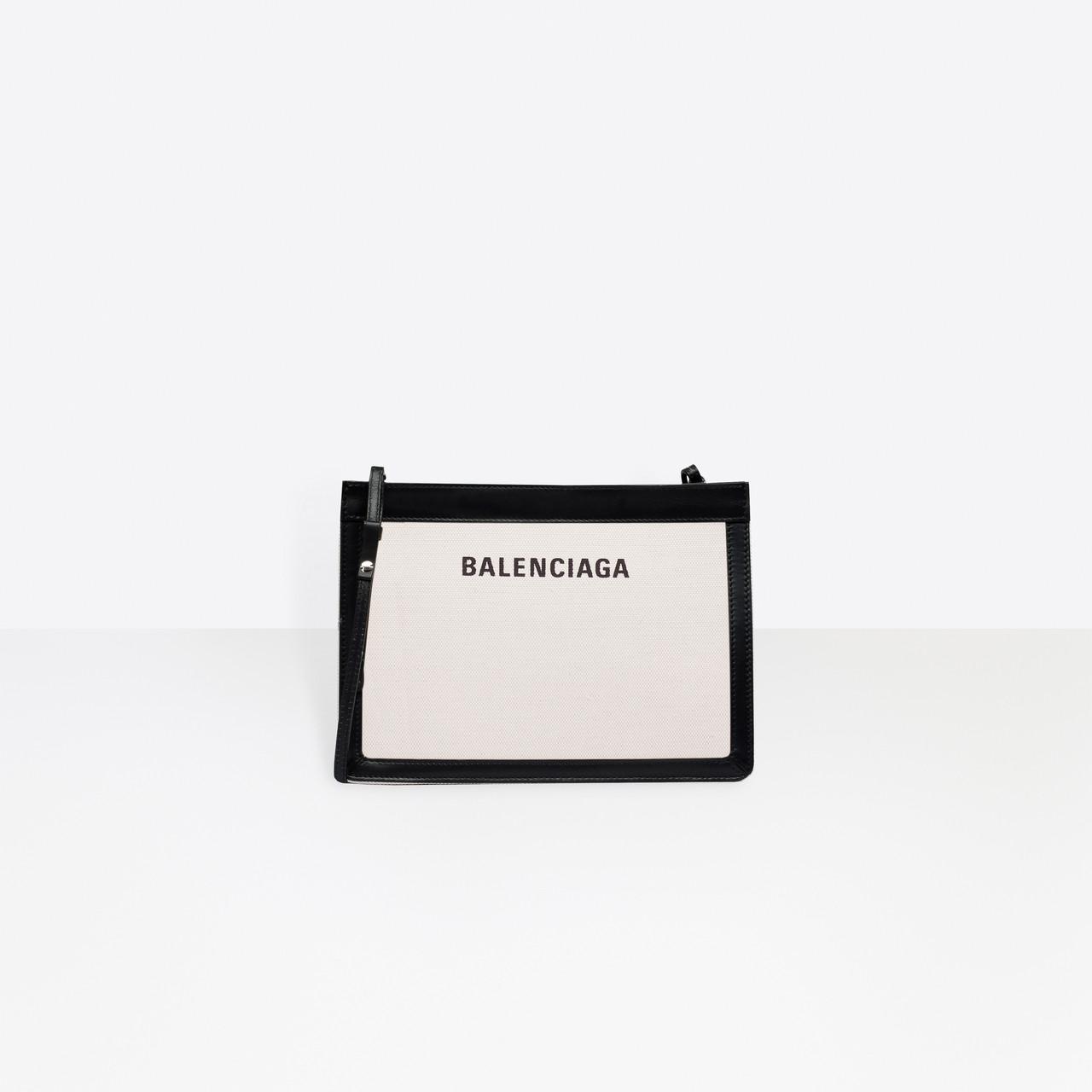 balenciaga navy pouch