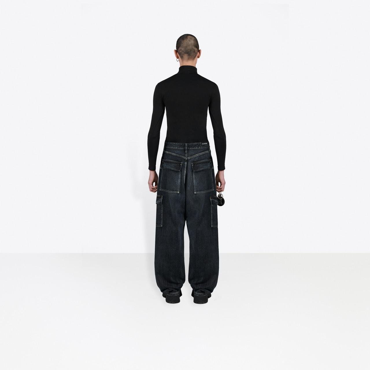 Balenciaga Cargo Baggy Pants in Black for Men | Lyst