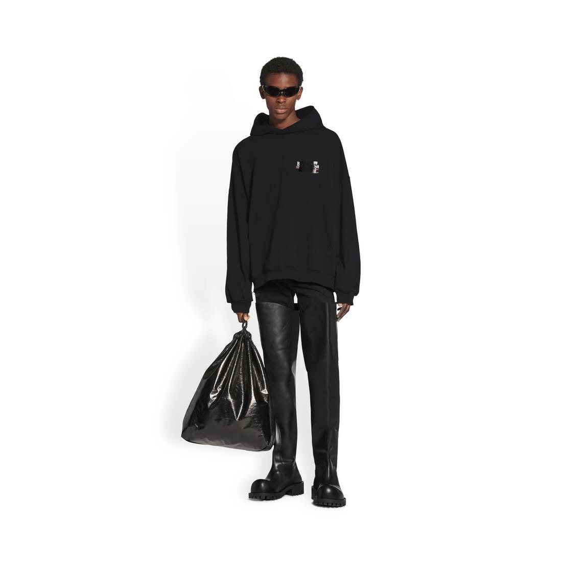 Balenciaga Gaffer Hoodie Large Fit in Black | Lyst