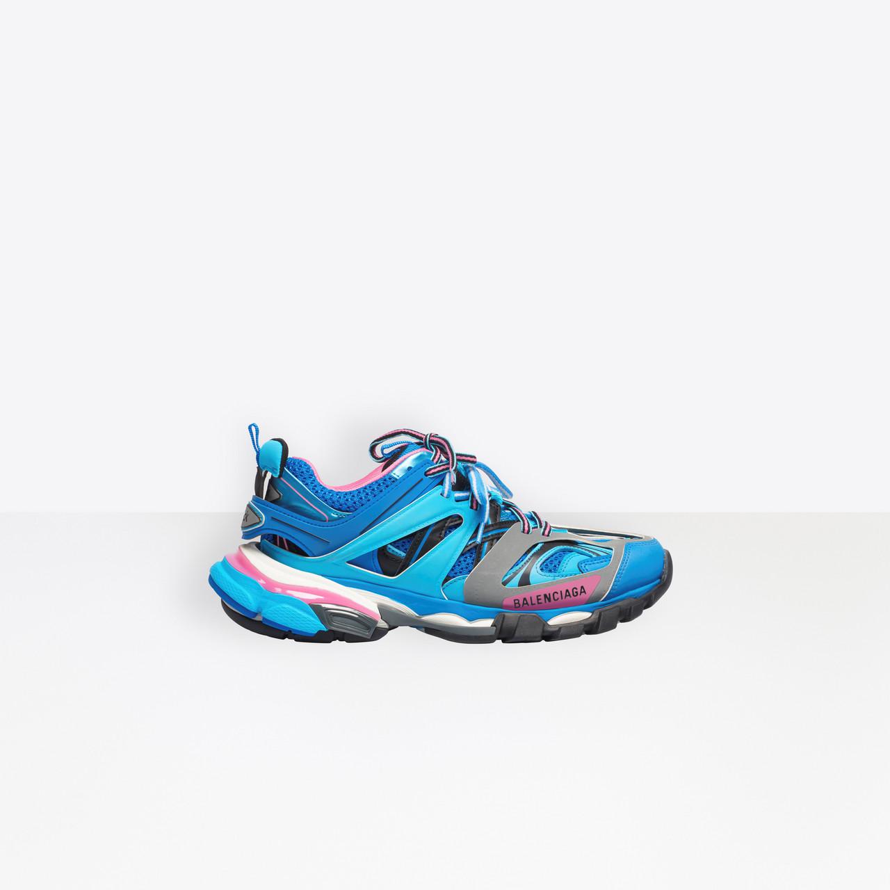 blue balenciaga track trainers