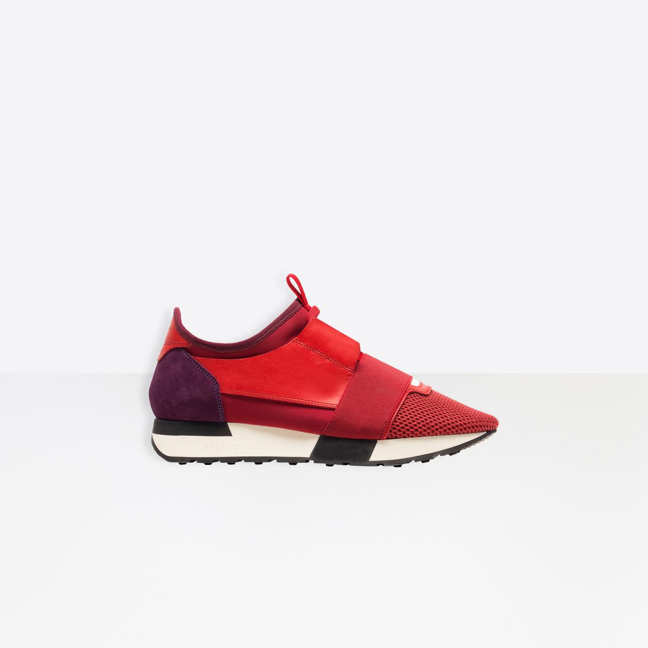 Balenciaga Leather Race Runners in Red / Purple (Red) | Lyst UK