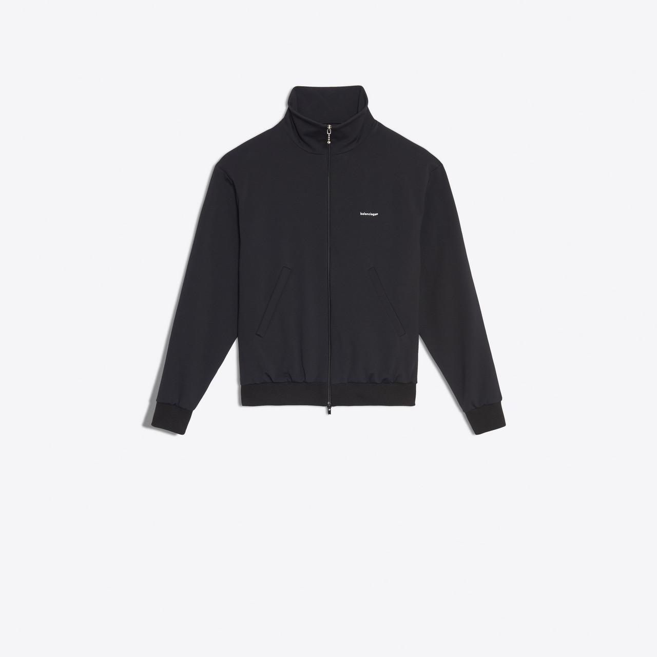 Balenciaga Synthetic Tracksuit Jacket in Black for Men Lyst