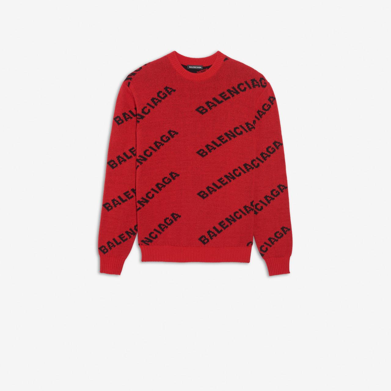 Balenciaga Red Wool Sweater for Men - Save 30% - Lyst