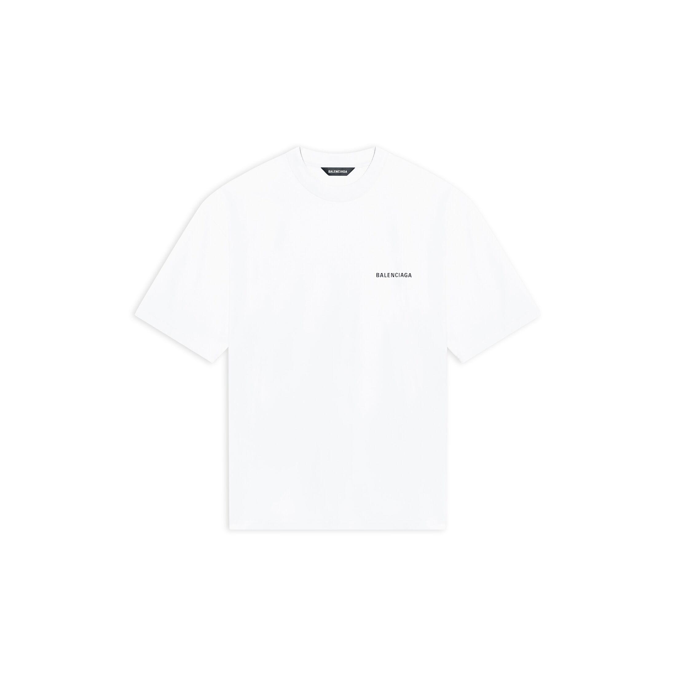 Balenciaga Logo T-Shirt in White for Men | Lyst Balenciaga Logo T-Shirt in White for Men | Lyst