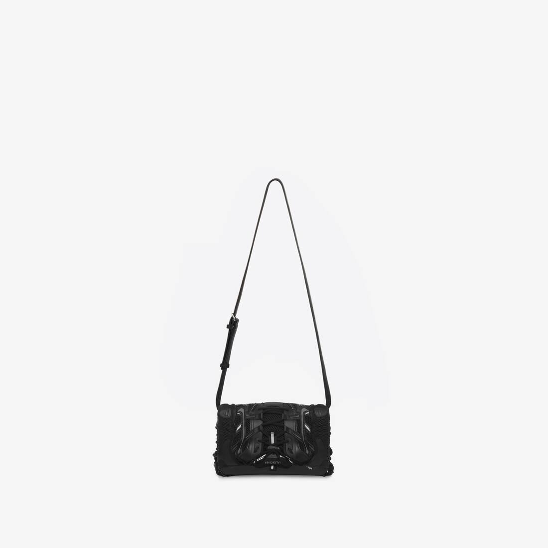 Balenciaga Leather Sneakerhead Flap Bag in Black | Lyst