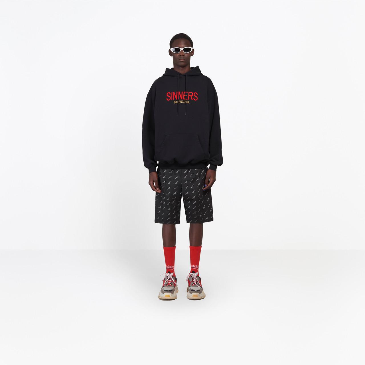Balenciaga Cotton Oversize Hoody Sweater 'sinners' in ...